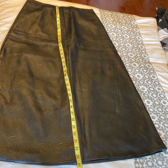 Eclipse black pleather shirt Sz small NWTs. Perfect for fall & winter! Versatile - Picture 6 of 9